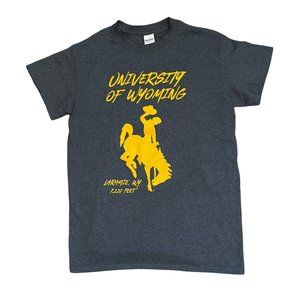 University of Wyoming Cowboys T-shirt Gray Size Small